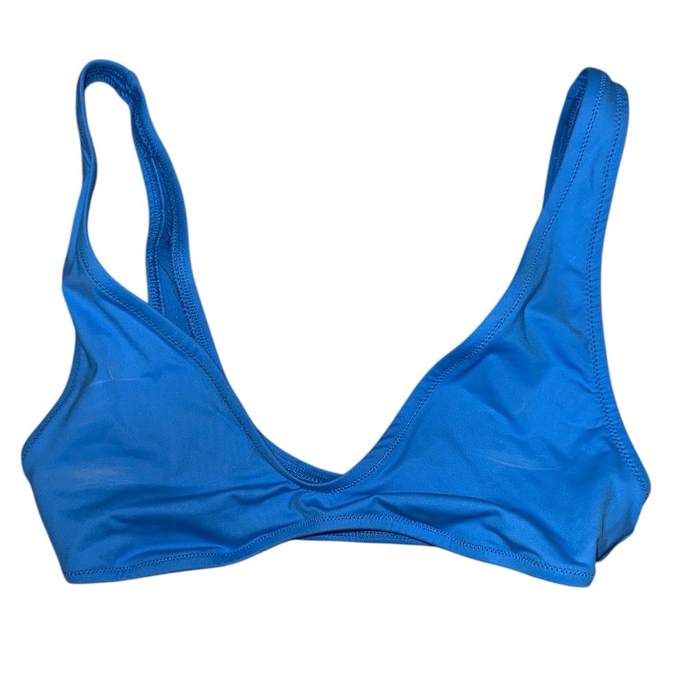 SKIMS Signature Swim Plunge Triangle Top Tide BT-PLG-7500W